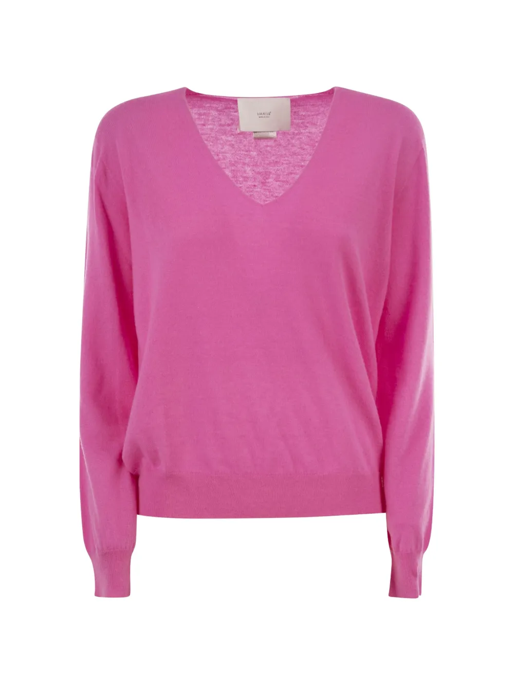 Vanisè V-neck cashmere sweater - Rosa