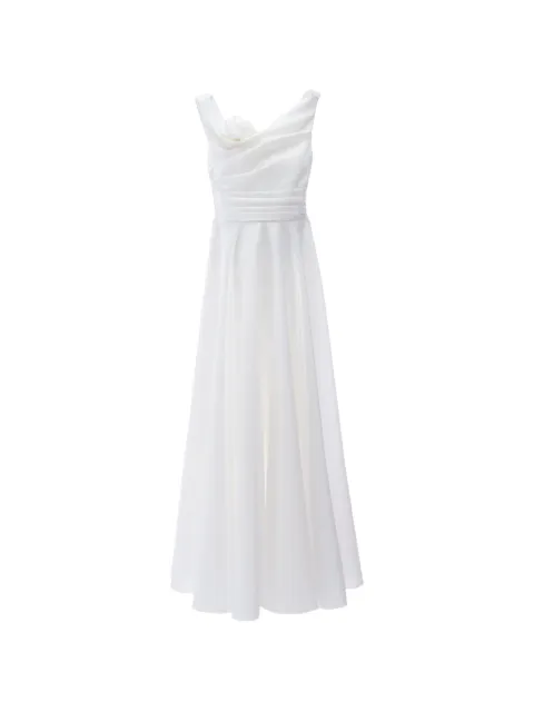 Tulleen rose-appliqué Lenelle gown