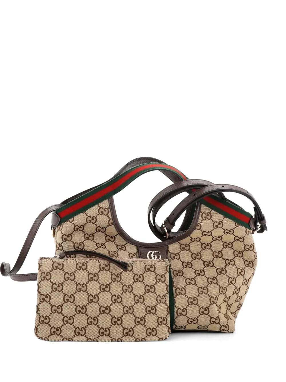 Gucci Pre-Owned Giglio GG Canvas Small tote bag - Braun