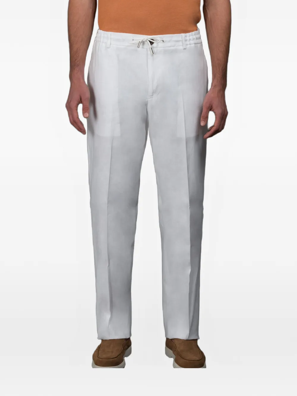 Moorer Adamson Straight-leg Trousers In White