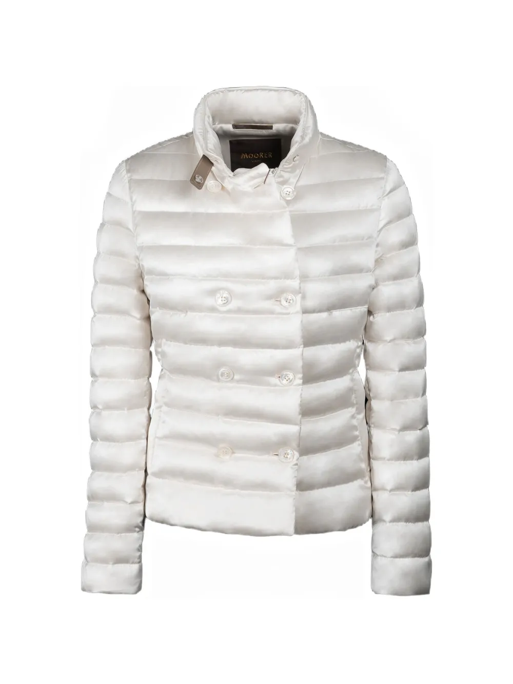 Moorer Clement double-breasted puffer jacket - Weiß