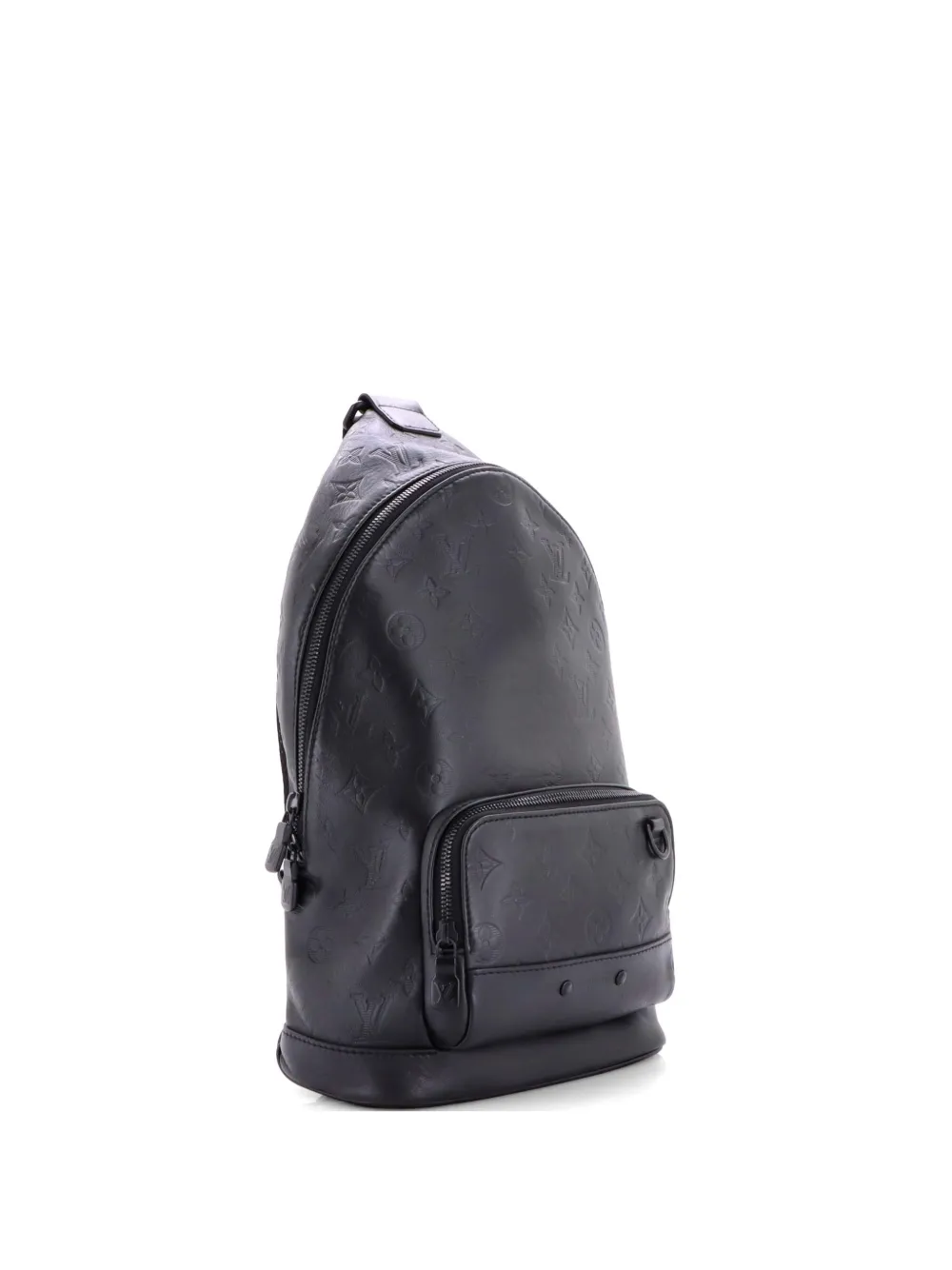 Louis Vuitton Pre-Owned Zaino Racer Sling Bag Monogram Shadow in pelle - Nero