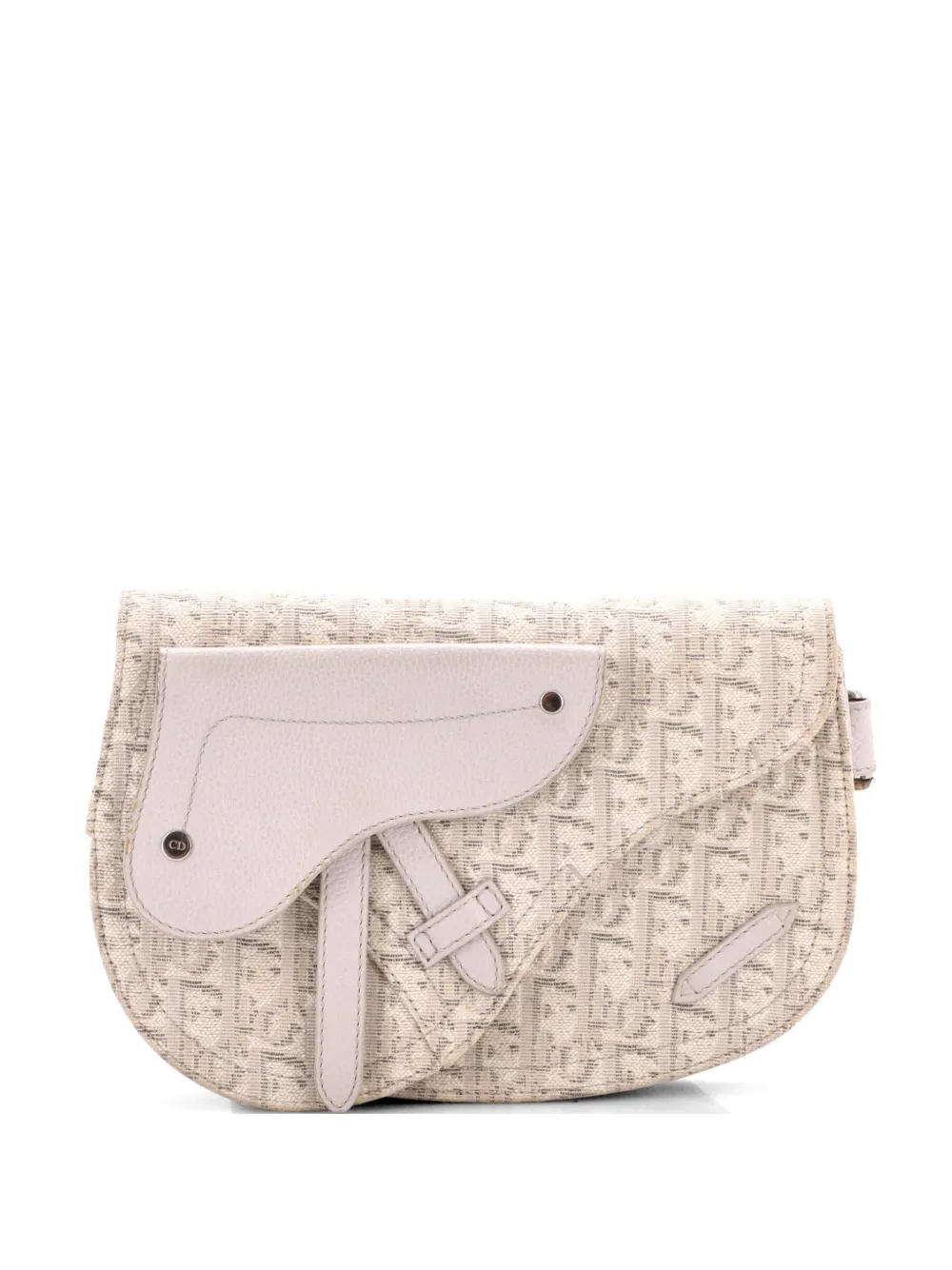 Christian Dior Pre-Owned Saddle Messenger Pouch Oblique Canvas crossbody bag - Toni neutri
