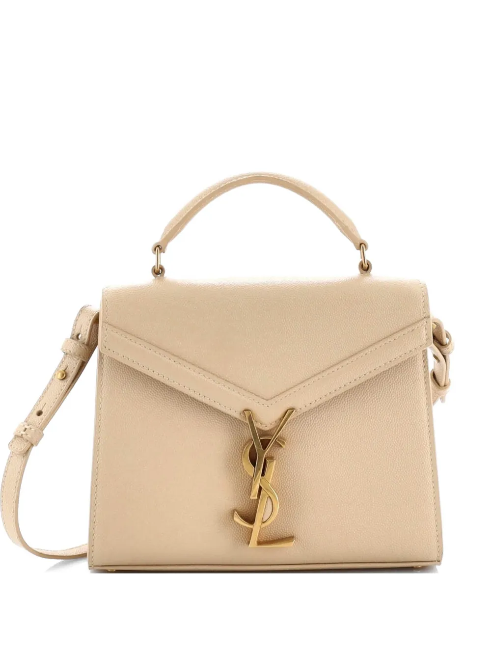 Saint Laurent Pre-Owned Cassandra Top Handle Bag Leather Mini shoulder bag - Toni neutri