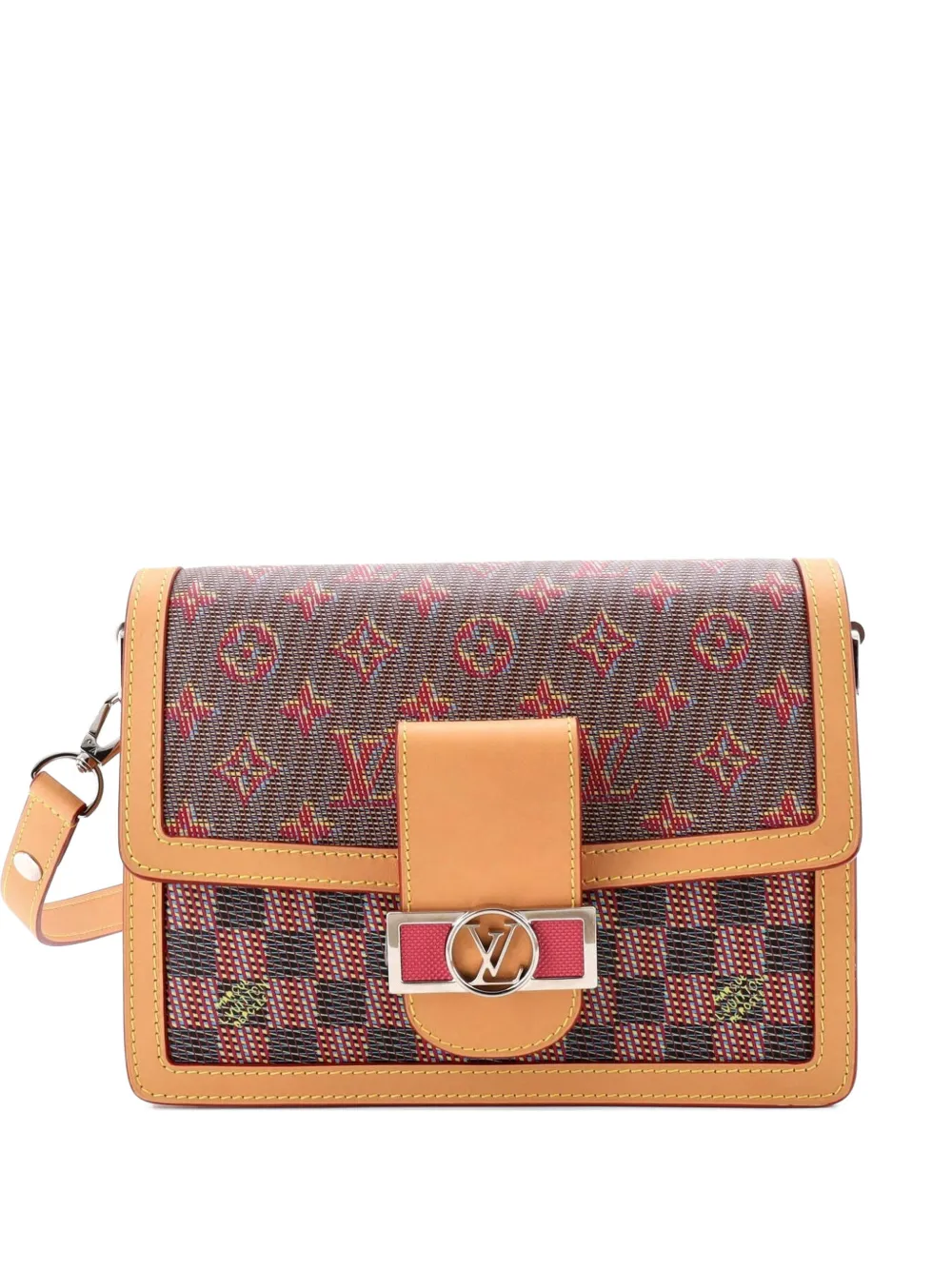 Louis Vuitton Pre-Owned Dauphine Damier Monogram LV Pop Canvas MM shoulder bag - Multicolore