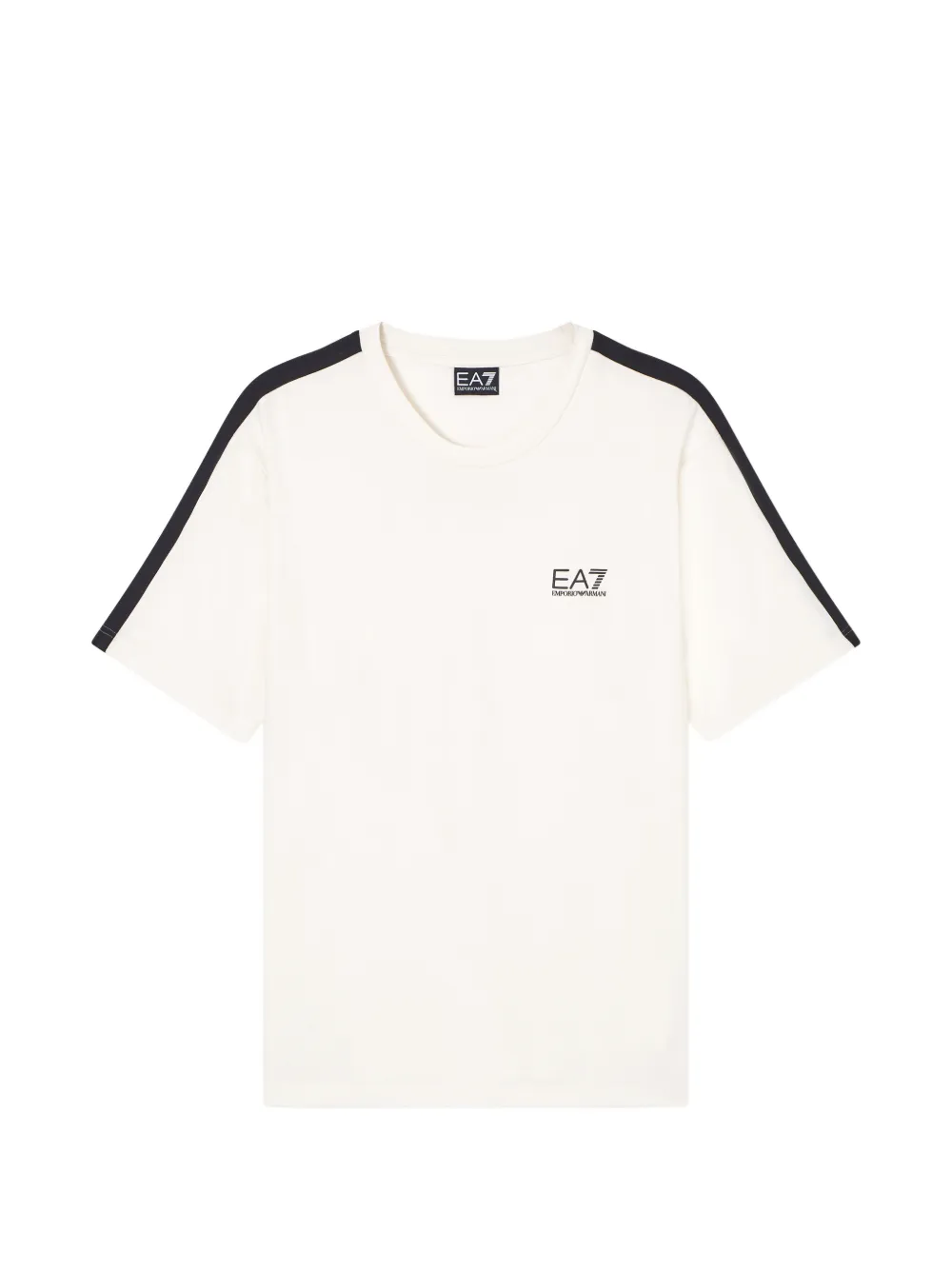 Ea7 Emporio Armani Dynamic Athlete T-shirt met logo-print Beige