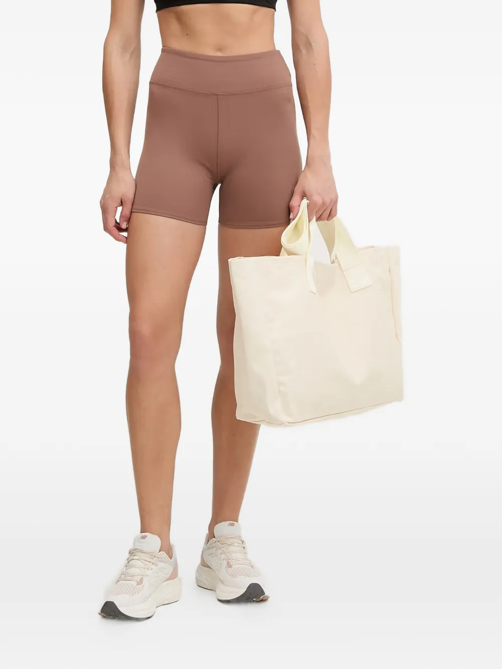 Ea7 Emporio Armani High waist shorts met logoprint Bruin