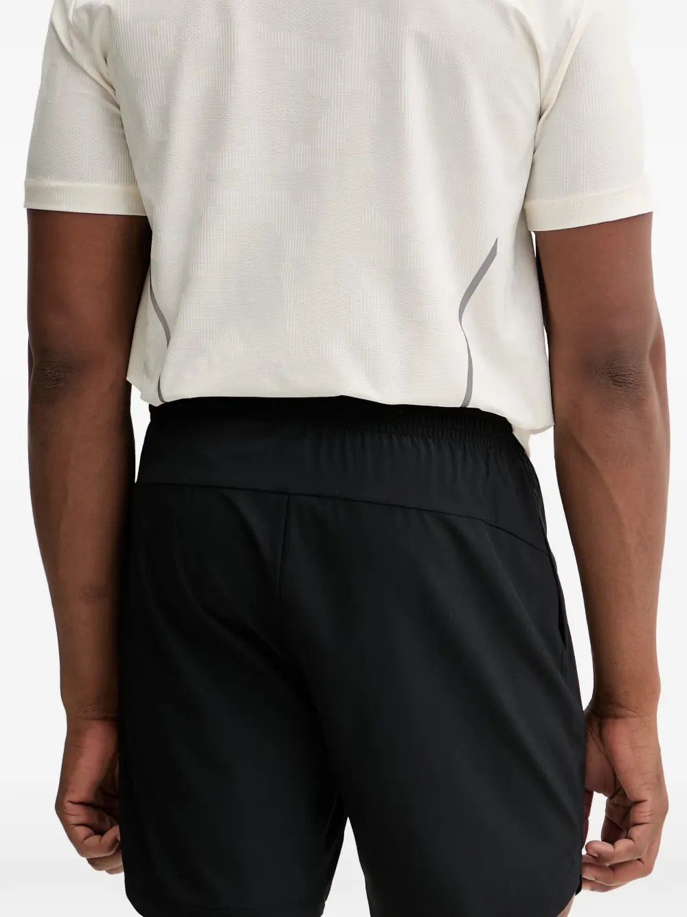 Ea7 Emporio Armani Shorts met logoprint Zwart