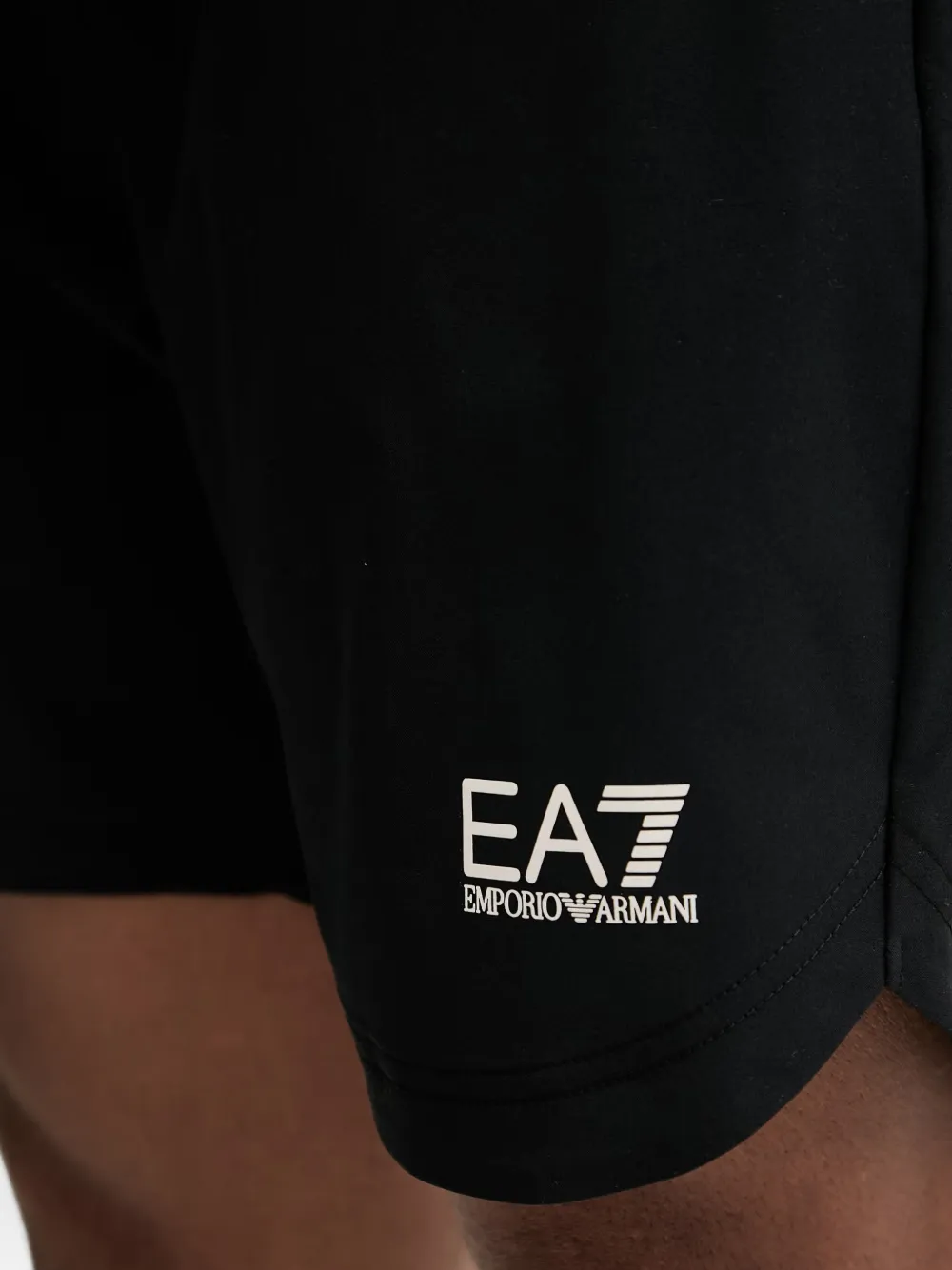 Ea7 Emporio Armani Shorts met logoprint Zwart