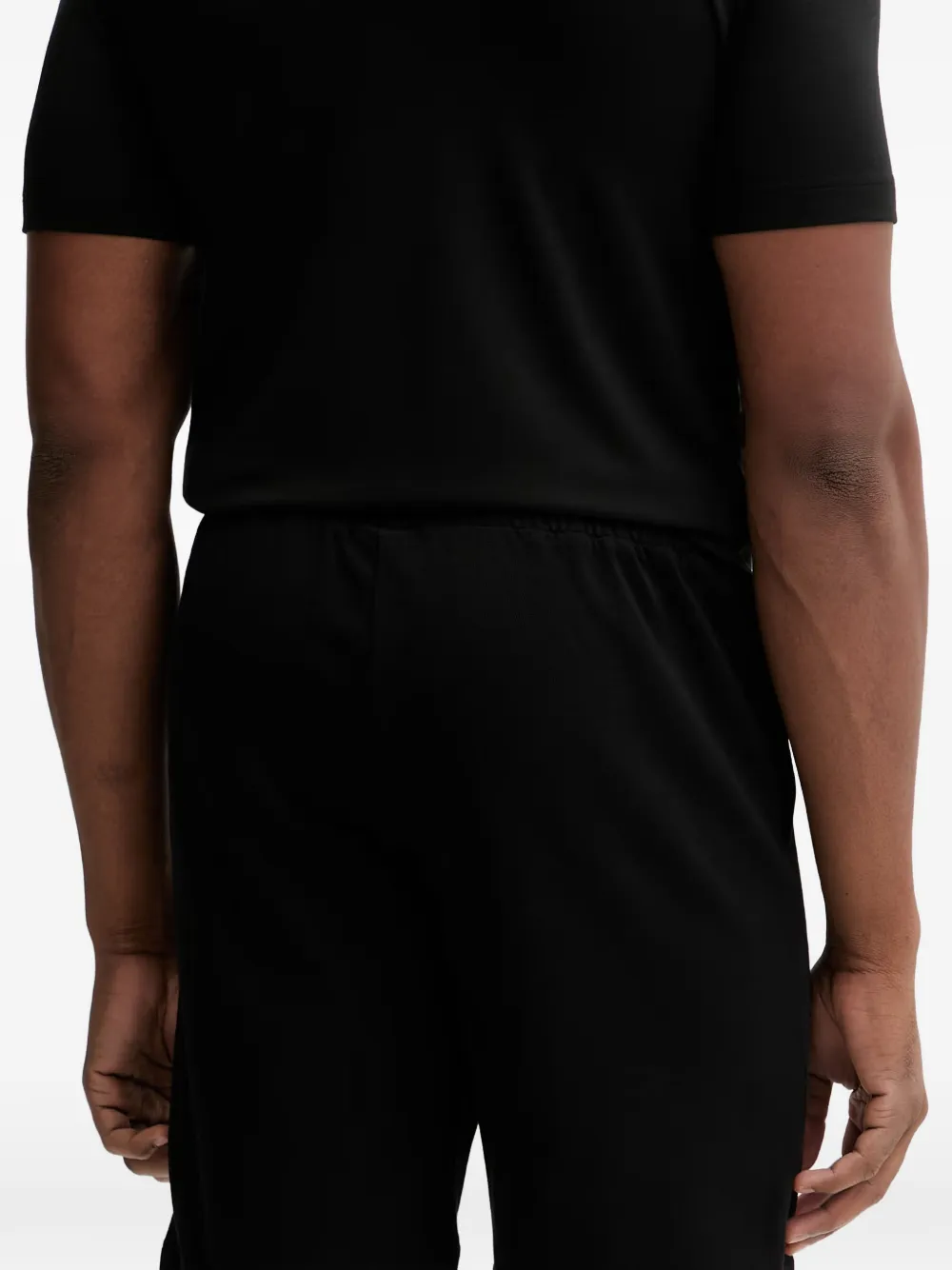 Ea7 Emporio Armani Shorts met logoprint Zwart