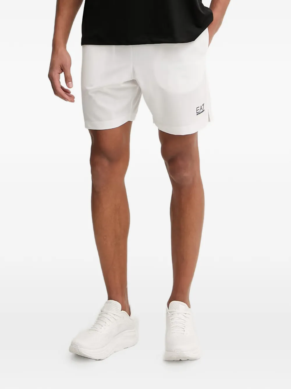Ea7 Emporio Armani Shorts Tennis Pro con logo - Bianco