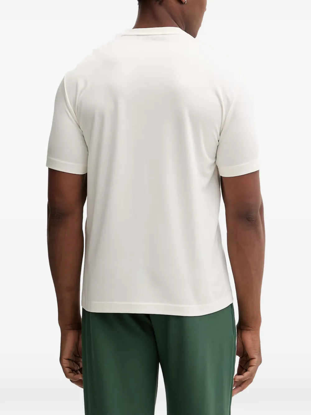 Ea7 Emporio Armani T-shirt met logopatch Beige