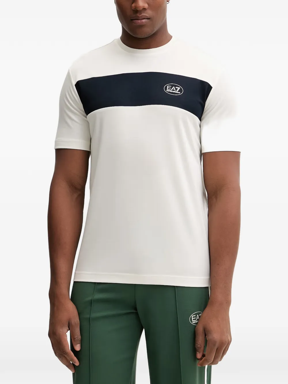 Ea7 Emporio Armani x RB T-shirt con logo - Toni neutri