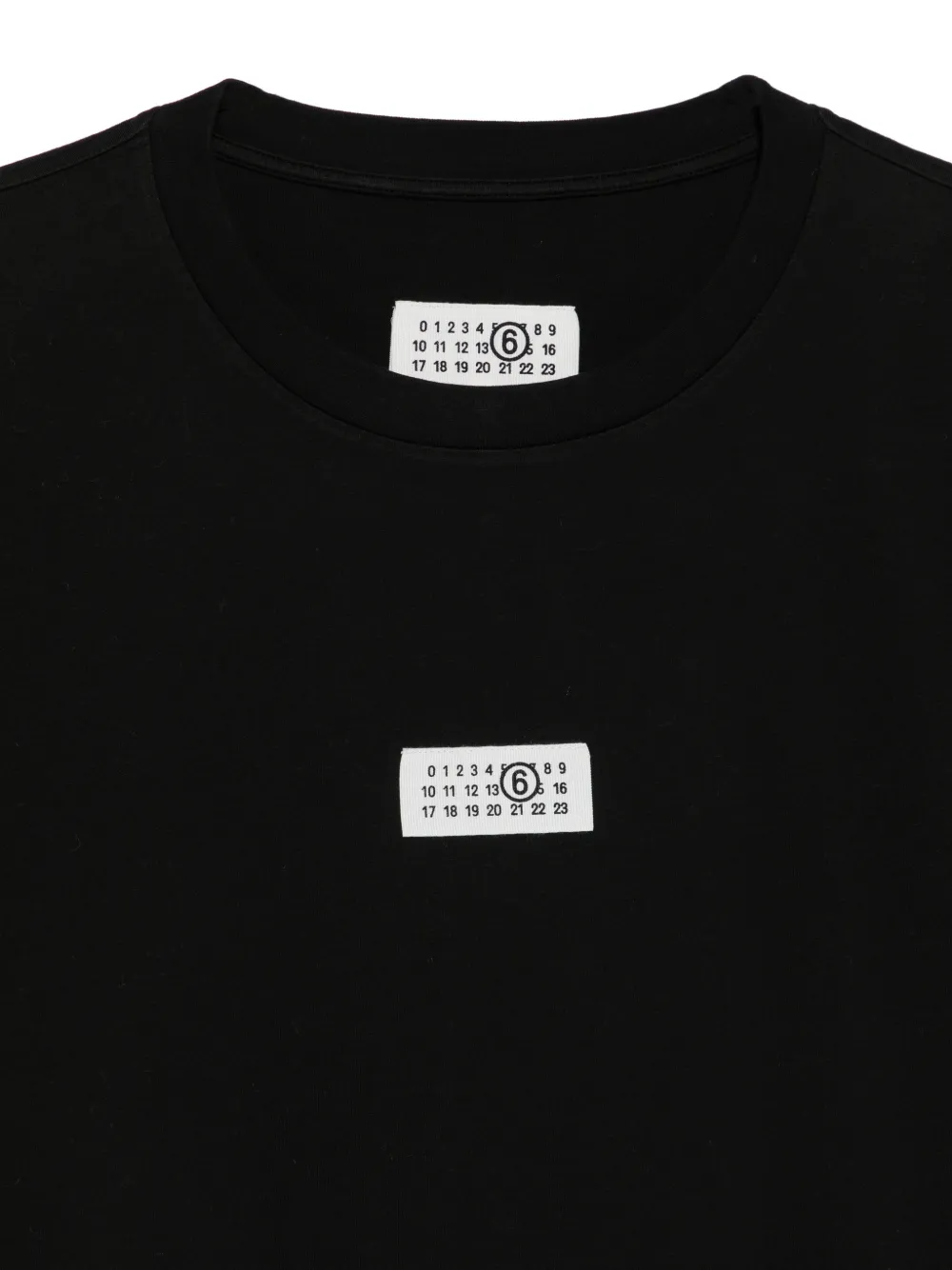 MM6 Maison Margiela T-shirt met logopatch Zwart