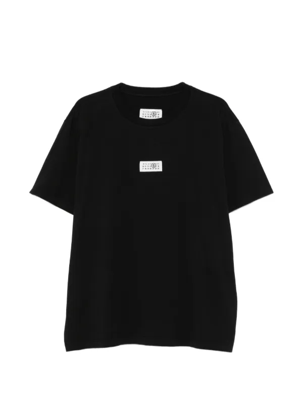 MM6 Maison Margiela ロゴTシャツ ブラック 12Y MM6 Maison Margiela ロゴ Tシャツ | ブラック | FARFETCH JP