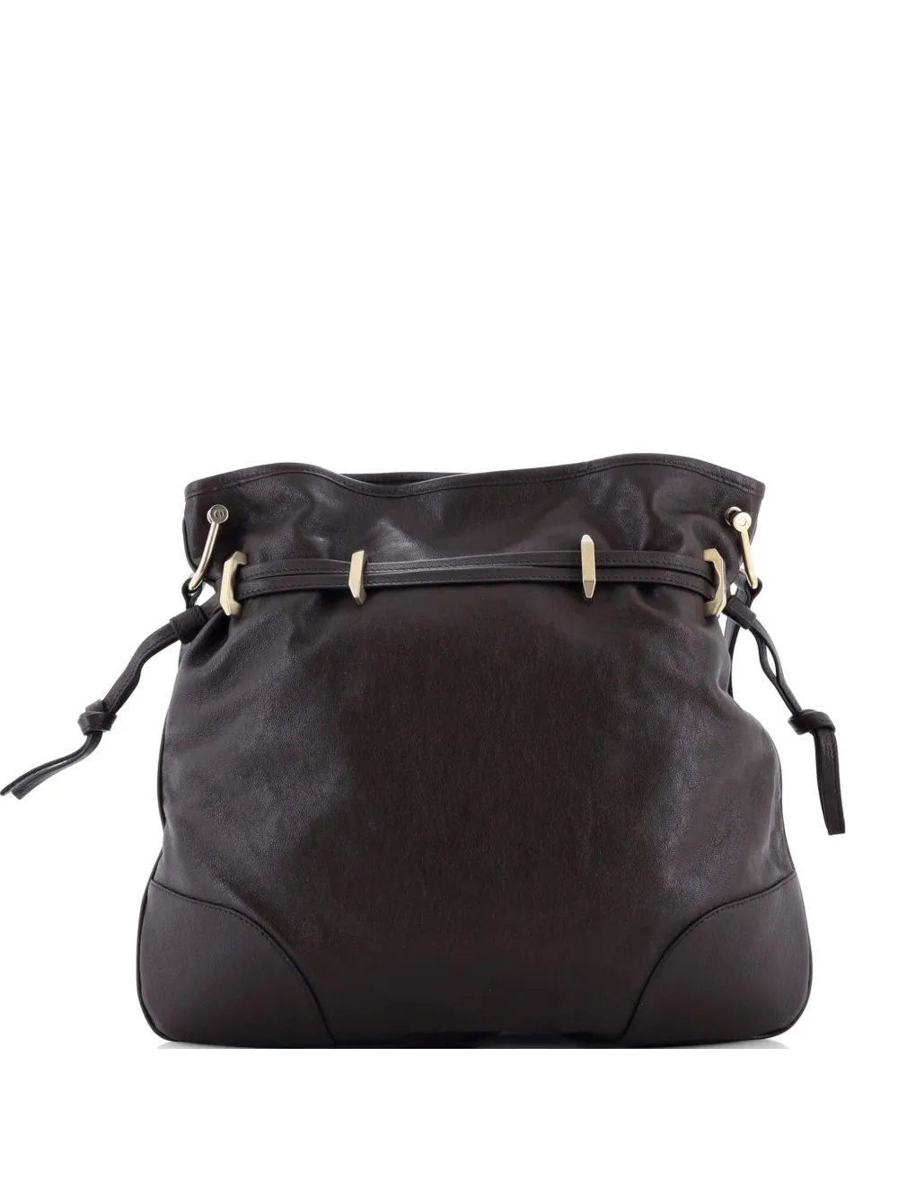 Gucci Pre-Owned Horsebit 1955 Messenger Bag Leather Large crossbody bag - Marrone