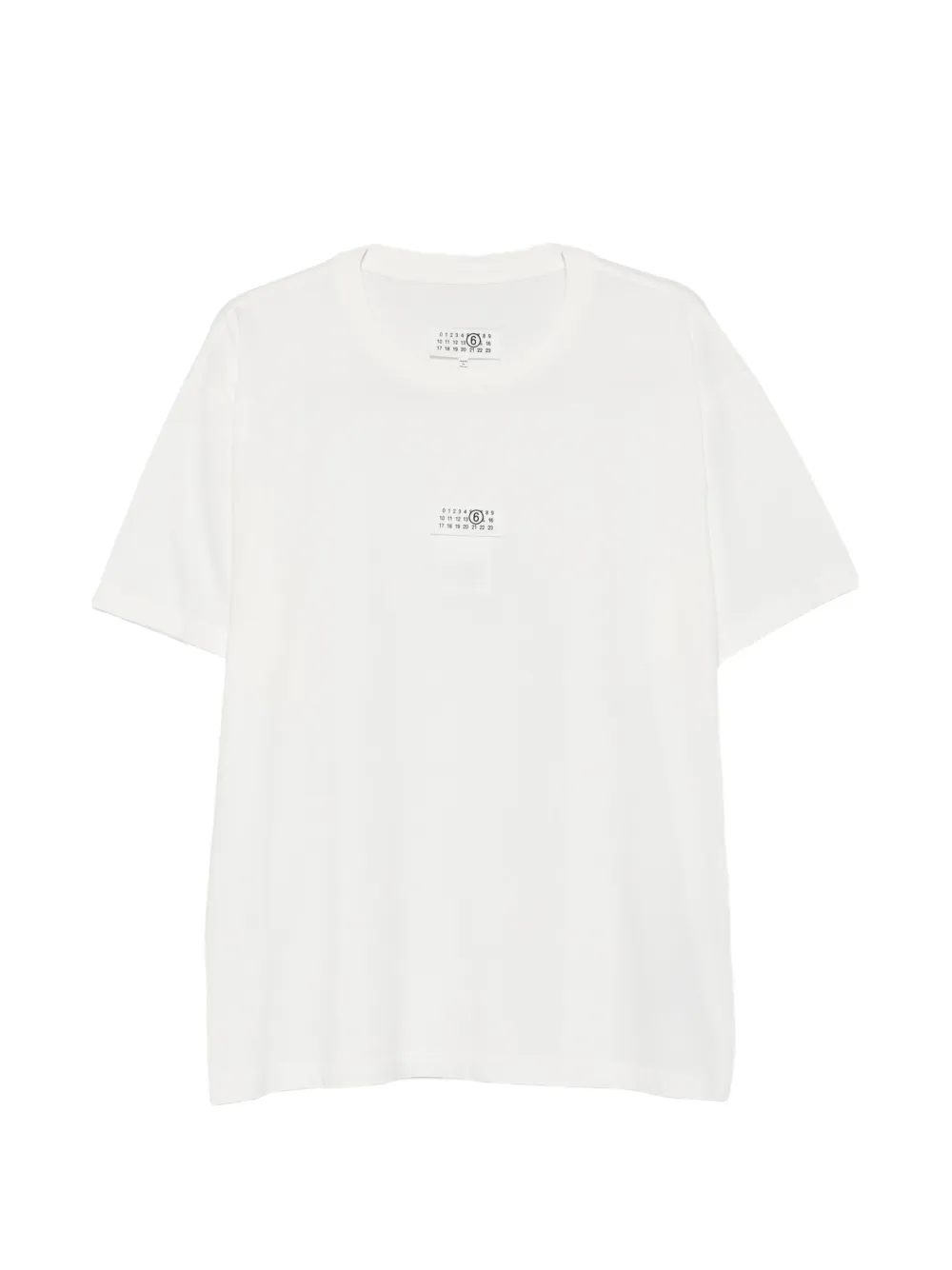 MM6 Maison Margiela logo-pach T-shirt - Bianco