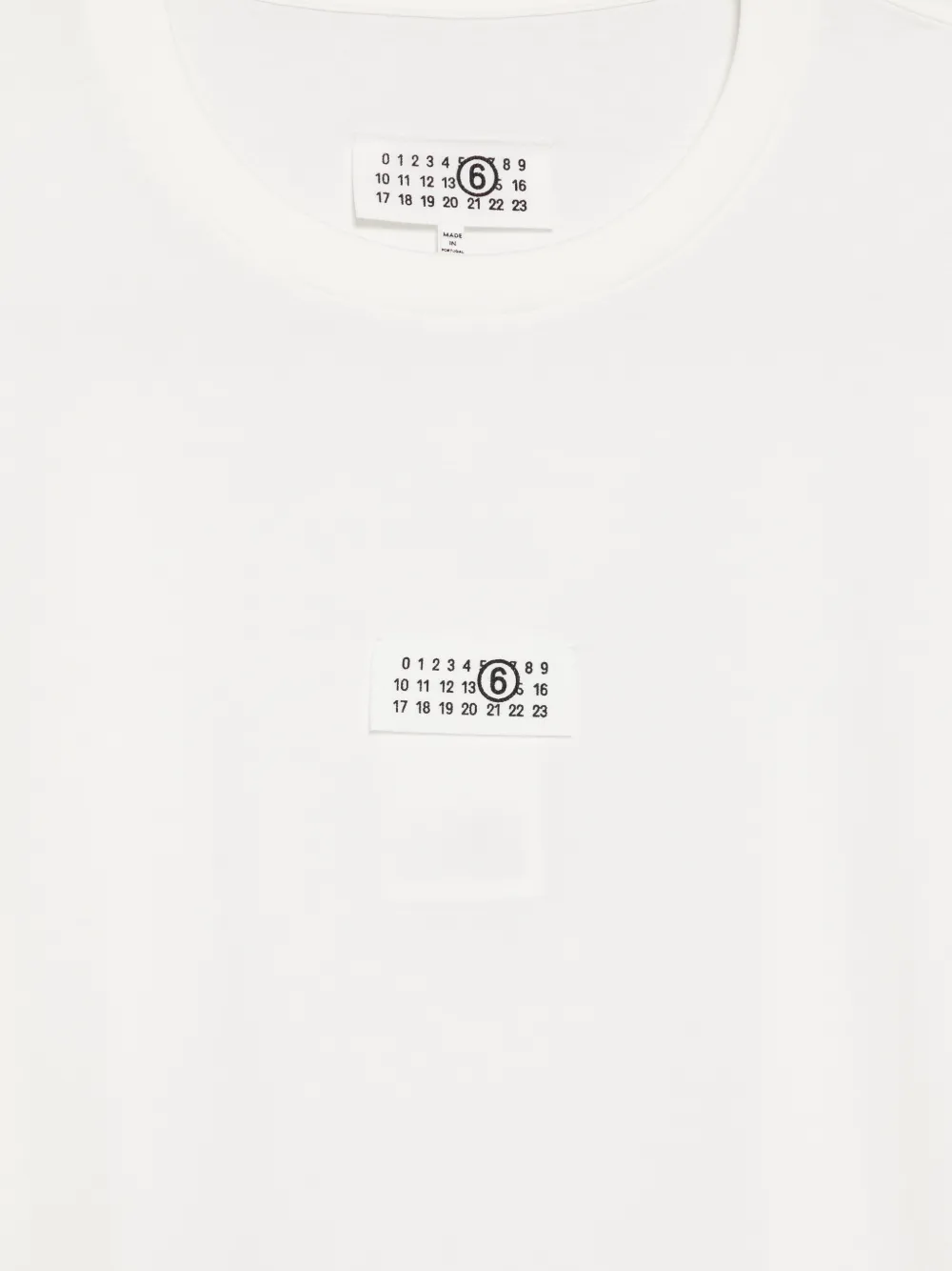 MM6 Maison Margiela T-shirt met logopatch Wit