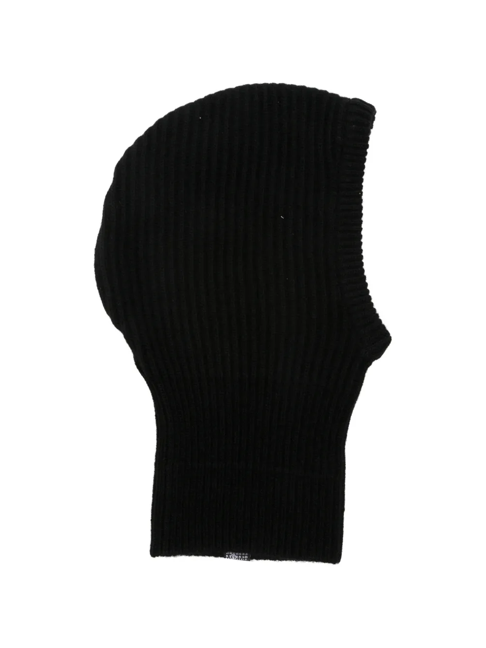MM6 Maison Margiela Ribgebreide bivakmuts Zwart