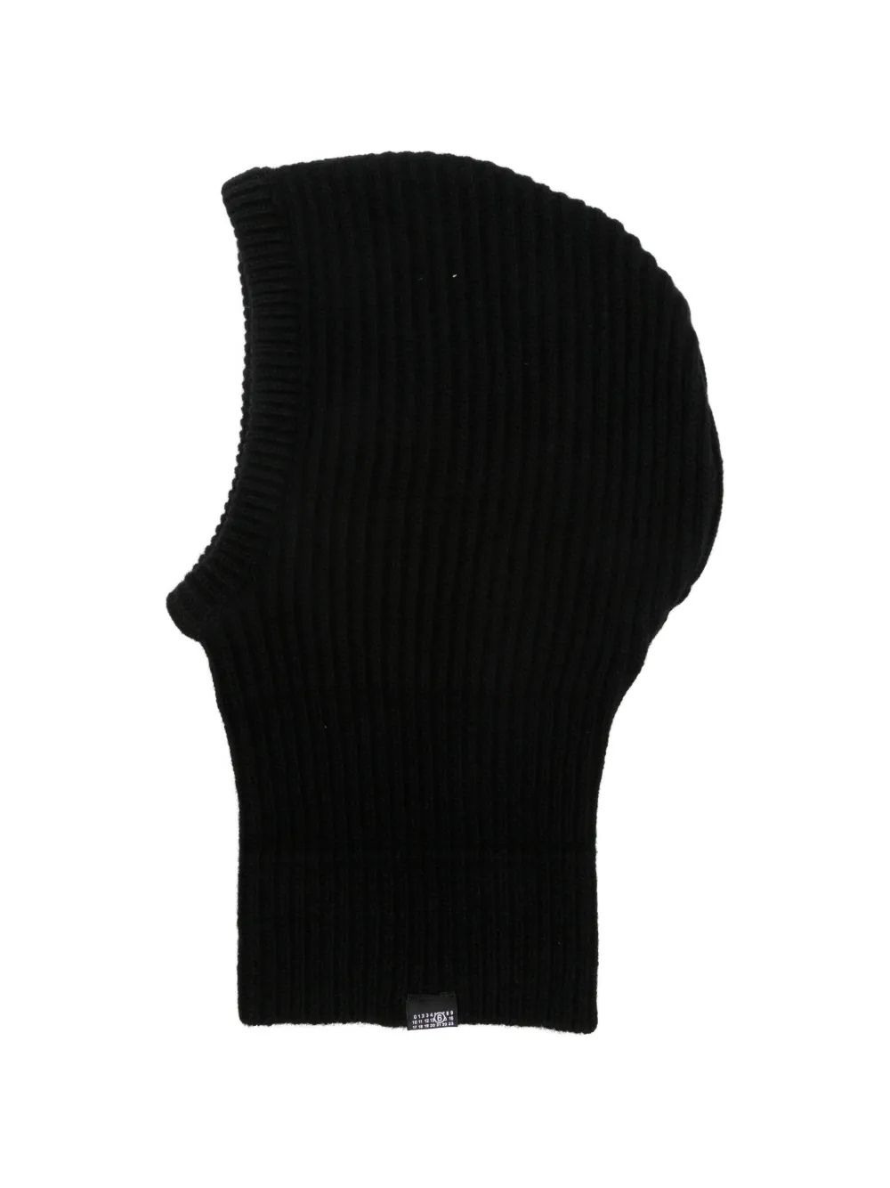 MM6 Maison Margiela ribbed-knit balaclava - Nero