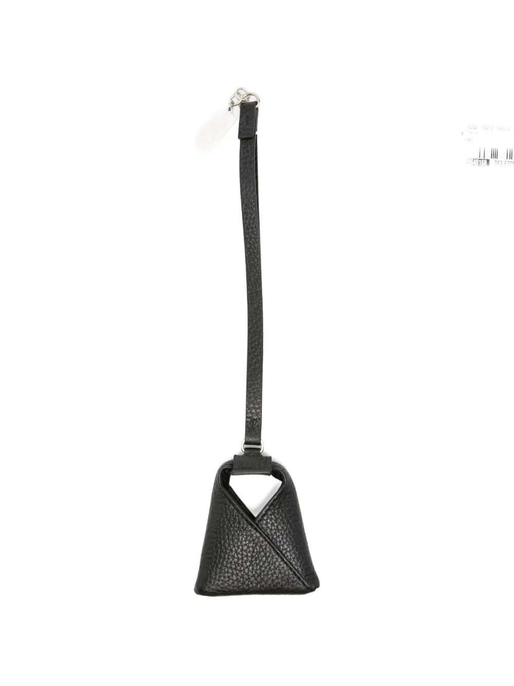 MM6 Maison Margiela leather keyring - Schwarz