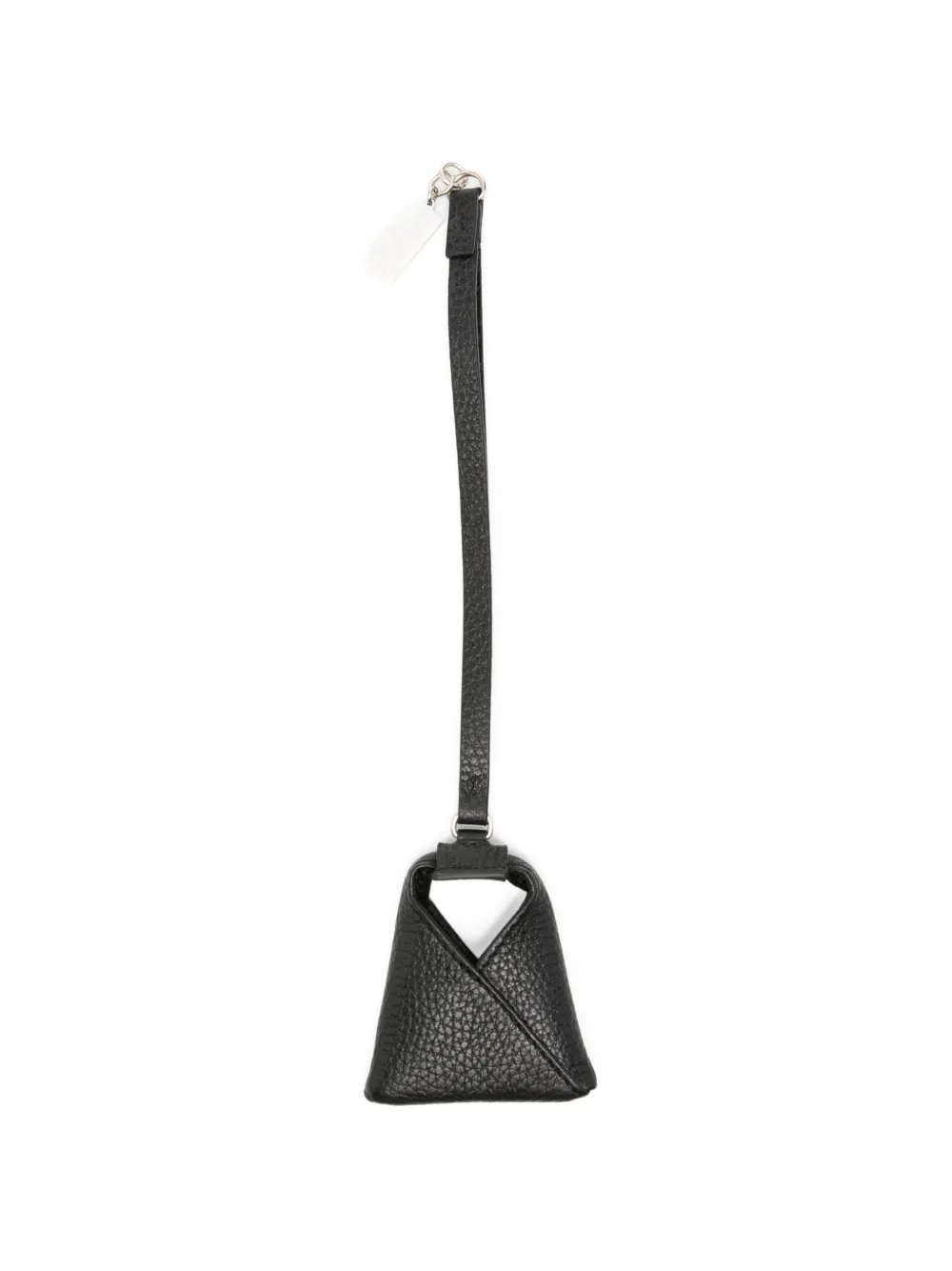 MM6 Maison Margiela leather keyring - Schwarz