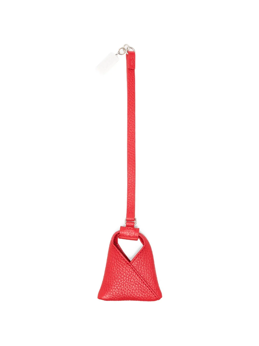 MM6 Maison Margiela Leren sleutelhanger Rood