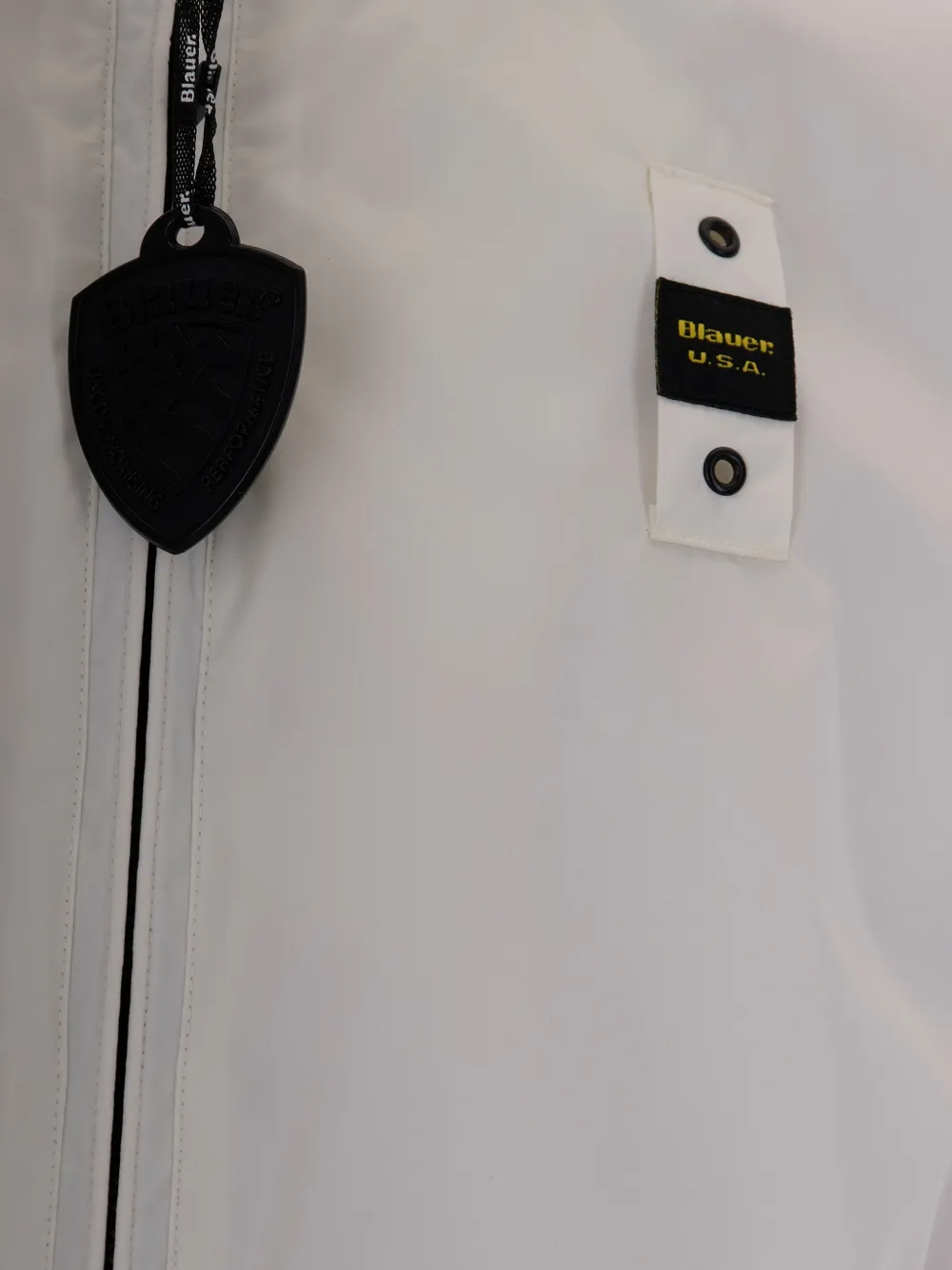  Blauer Veste Zippée Dimock à Patch Logo - Blanc 