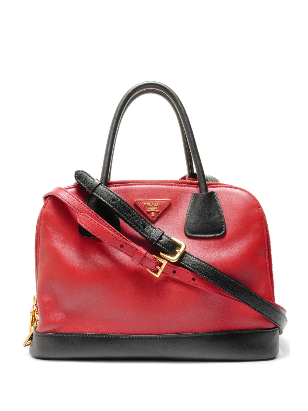 Prada Pre-Owned 2014-2015 Soft Calf Promenade handbag - Rosso