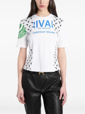Marine Serre ムーンプリント Tシャツ | ホワイト | FARFETCH JP