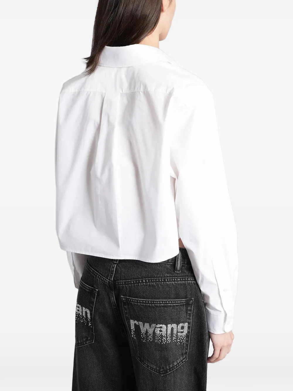 Alexander Wang T-shirt met geborduurd logo Wit