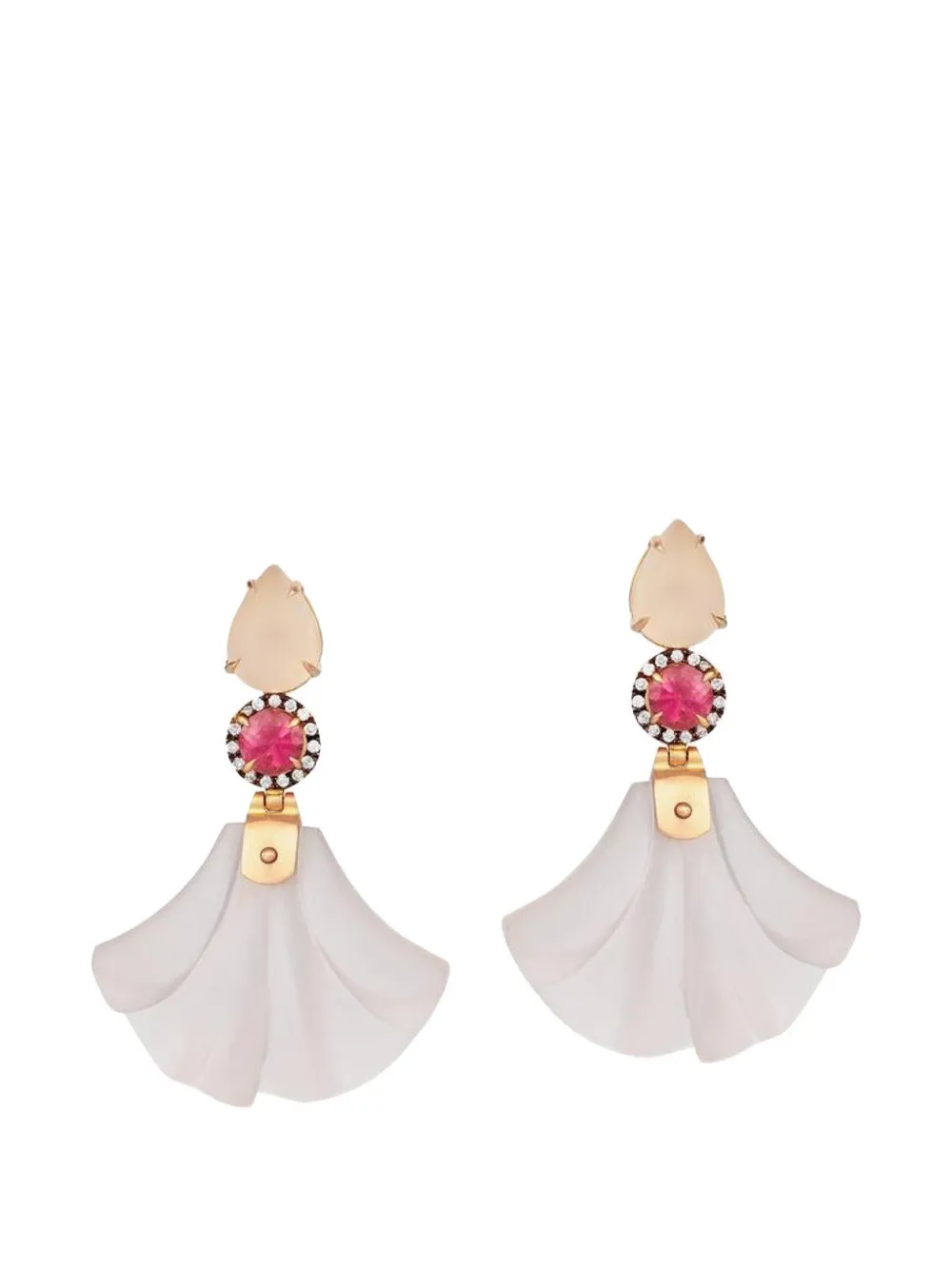 SILVIA FURMANOVICH Dervish multi-stone earrings - Rosa