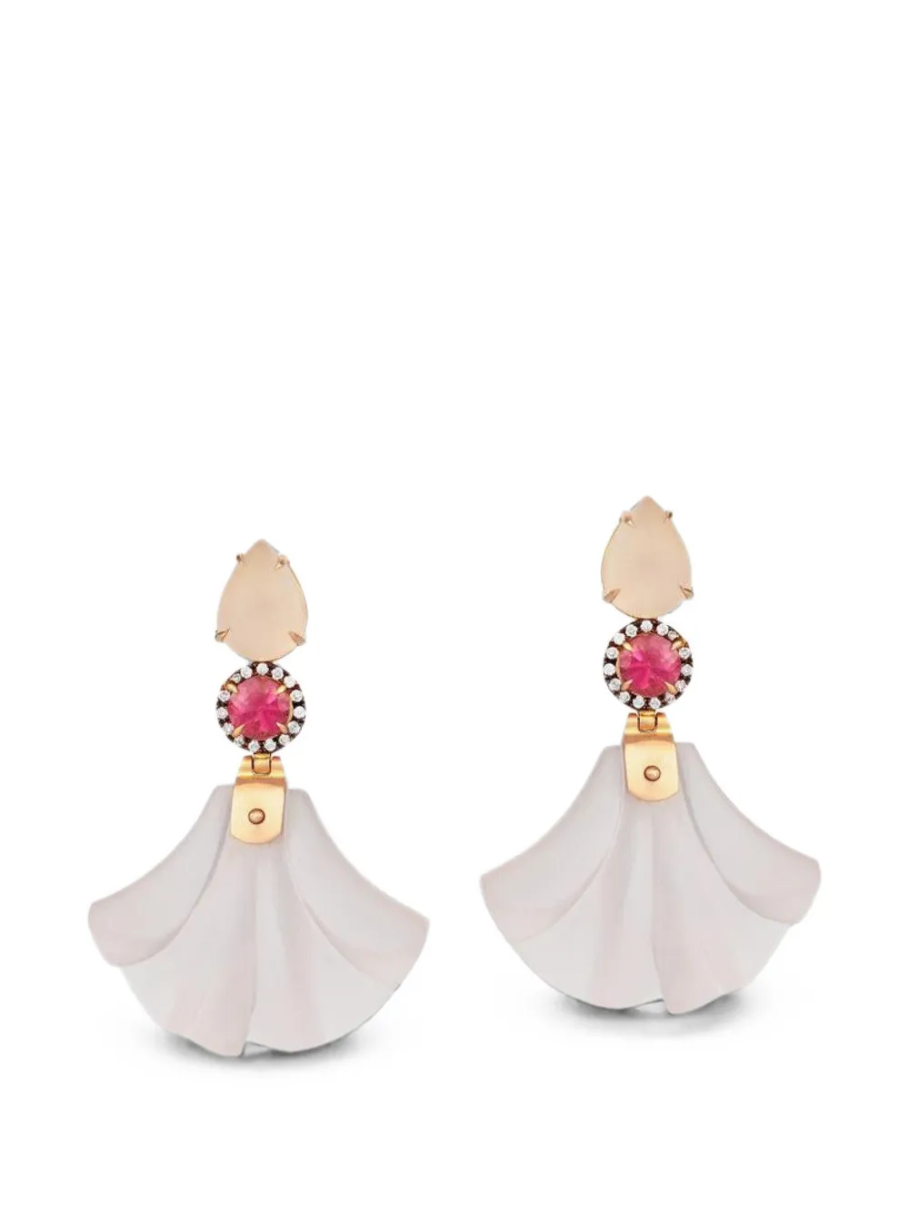 SILVIA FURMANOVICH Dervish multi-stone earrings - Rosa