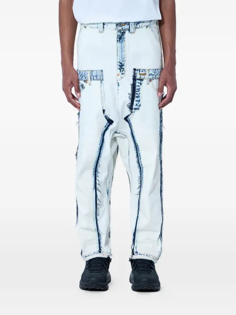 Junya Watanabe panelled exposed-seam jeans