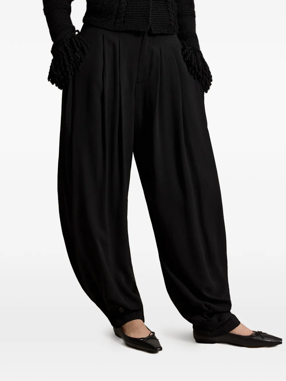 Polo Ralph Lauren Jodhpur geplooide broek Zwart