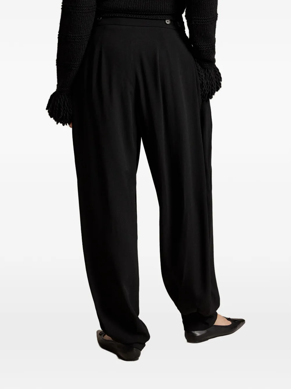 Polo Ralph Lauren Jodhpur geplooide broek Zwart