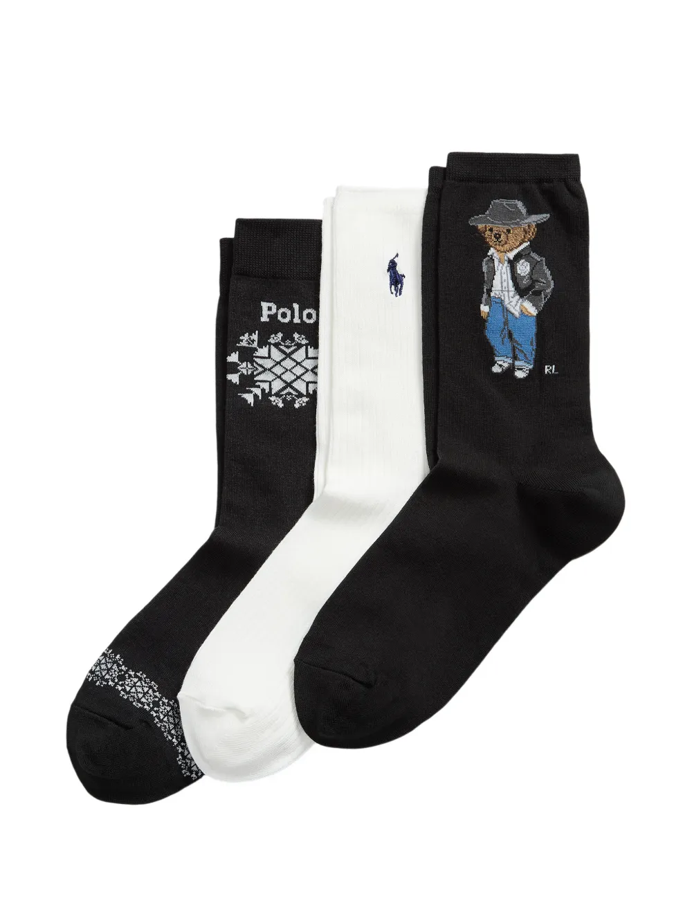 Polo Ralph Lauren Calzini Polo Bear (3 paia) - Nero