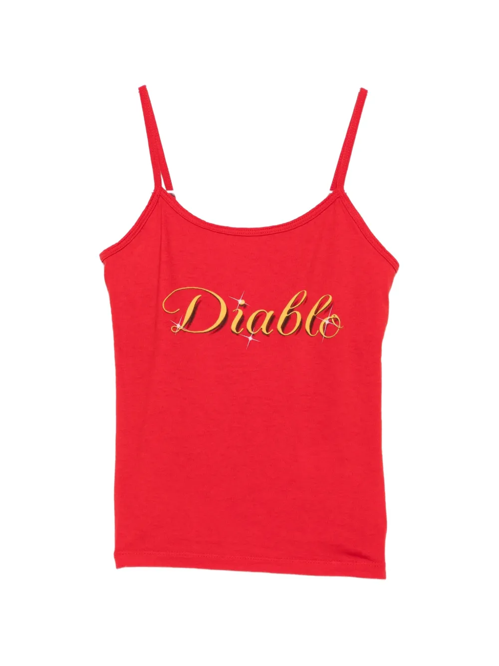 Willy Chavarria Diablo Cholita tank top - Rouge