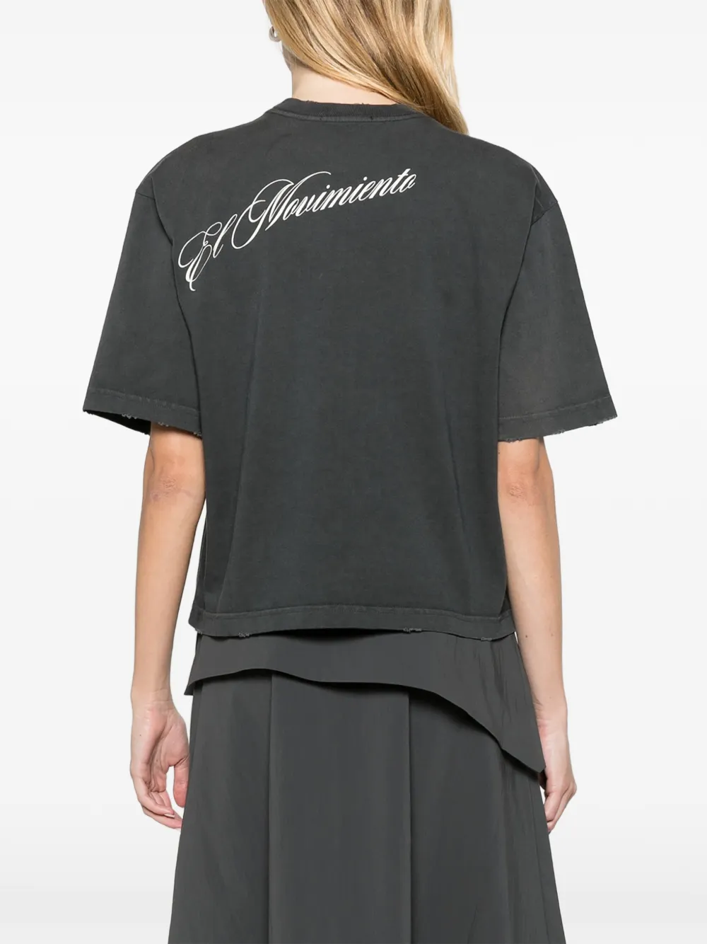 Willy Chavarria El Movimiento Brava T-shirt Grijs