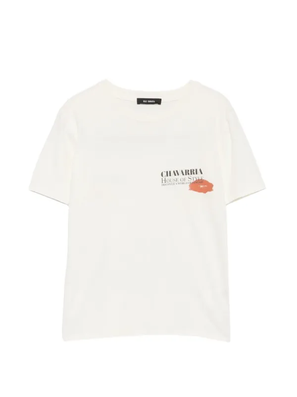 Willy Chavarria Graphic-print T-shirt in Neutrals