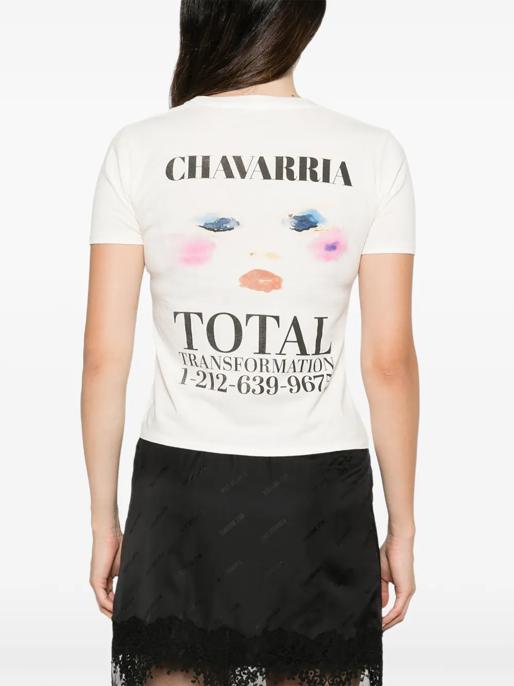 Willy Chavarria Graphic-print T-shirt in Neutrals, view 4