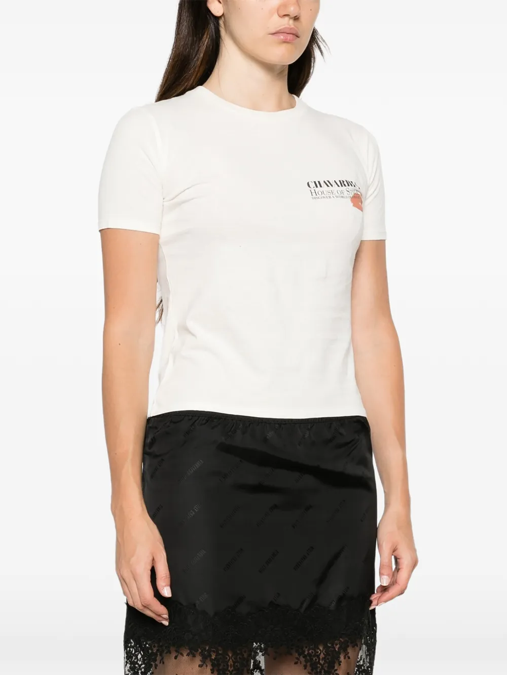 Willy Chavarria Graphic-print T-shirt in Neutrals, view 3
