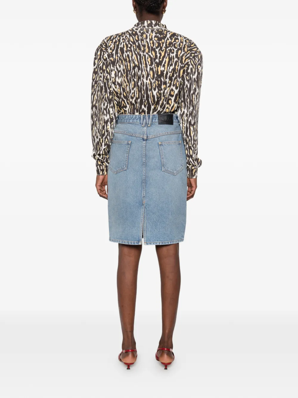Willy Chavarria cheetah-print long-sleeved bodysuit Bruin