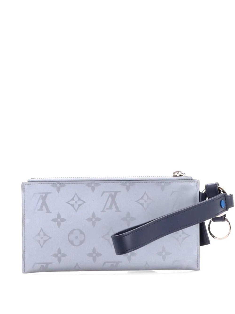 Louis Vuitton Pre-Owned Alpha Pouch Limited Edition Monogram Satellite Canvas clutch bag - Grigio