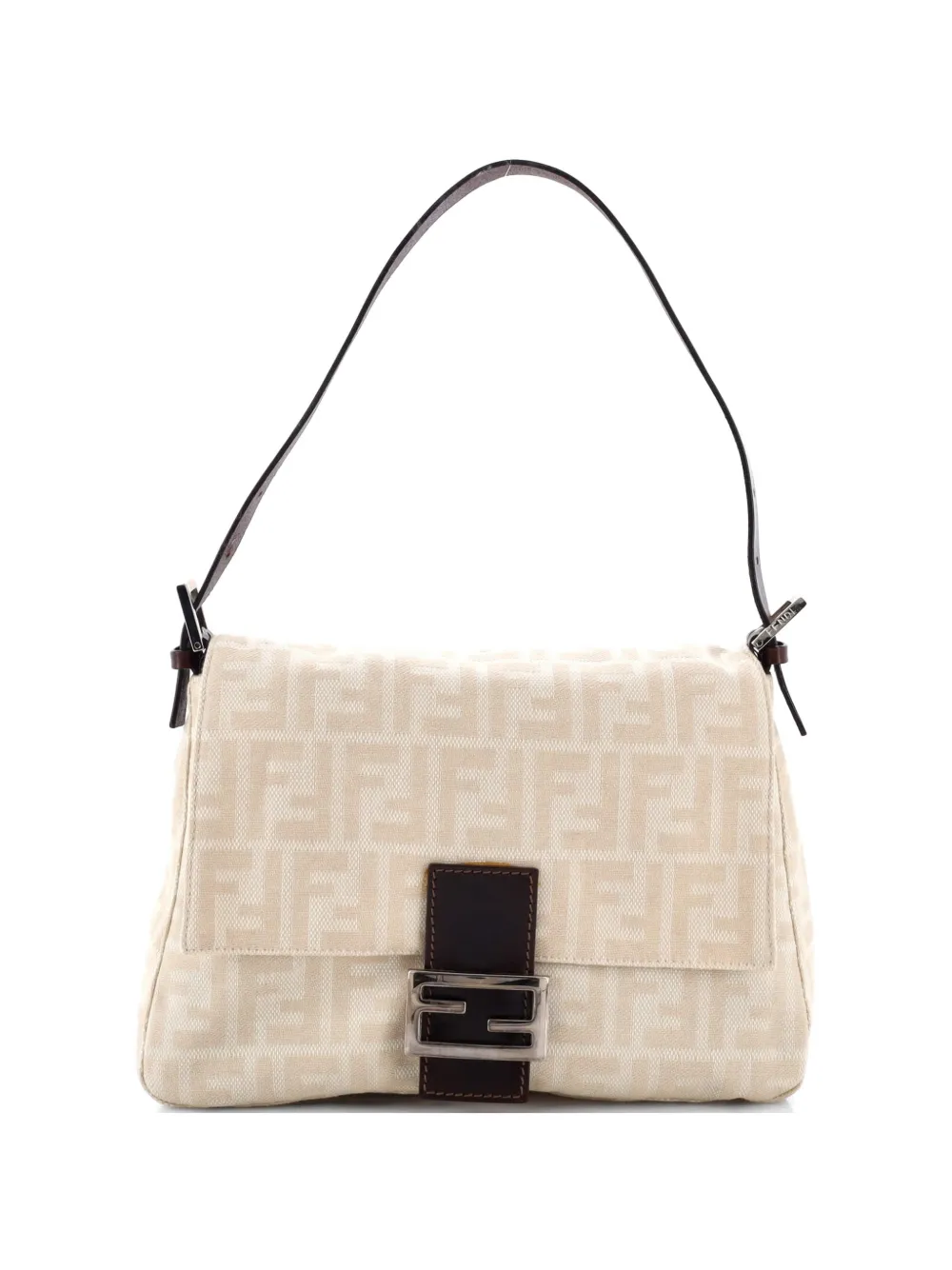 Fendi Pre-Owned Mama Forever Bag Zucca Canvas shoulder bag - Toni neutri
