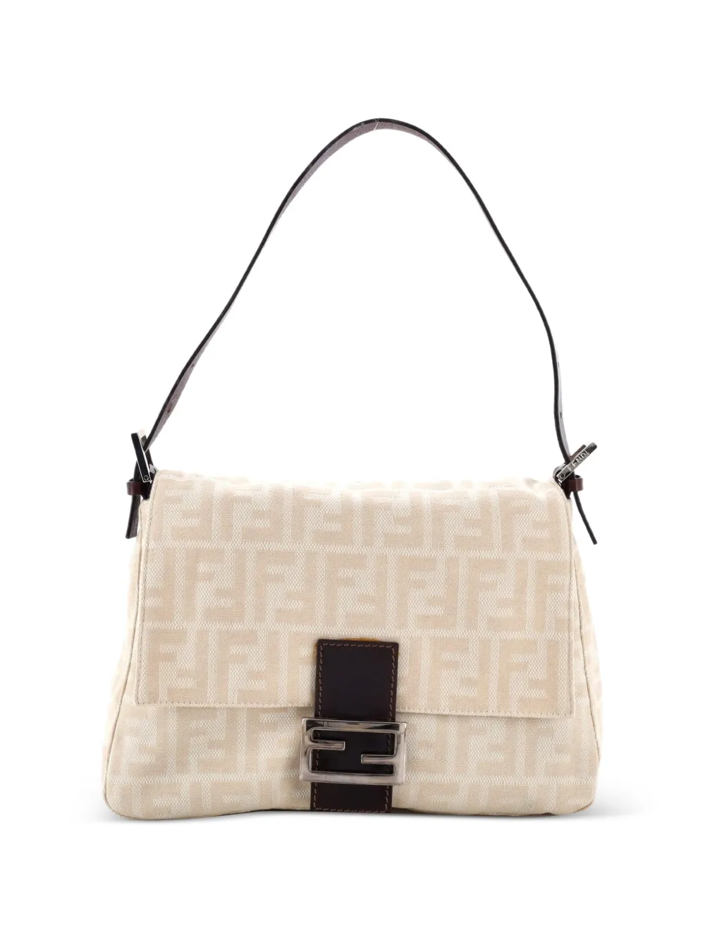Fendi Pre-Owned Mama Forever Bag Zucca Canvas shoulder bag - Toni neutri