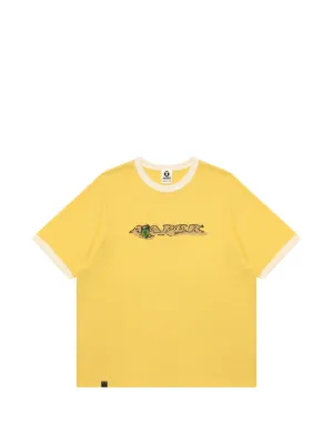 AAPE BY *A BATHING APE® logo-detail T-shirt | Yellow | FARFETCH