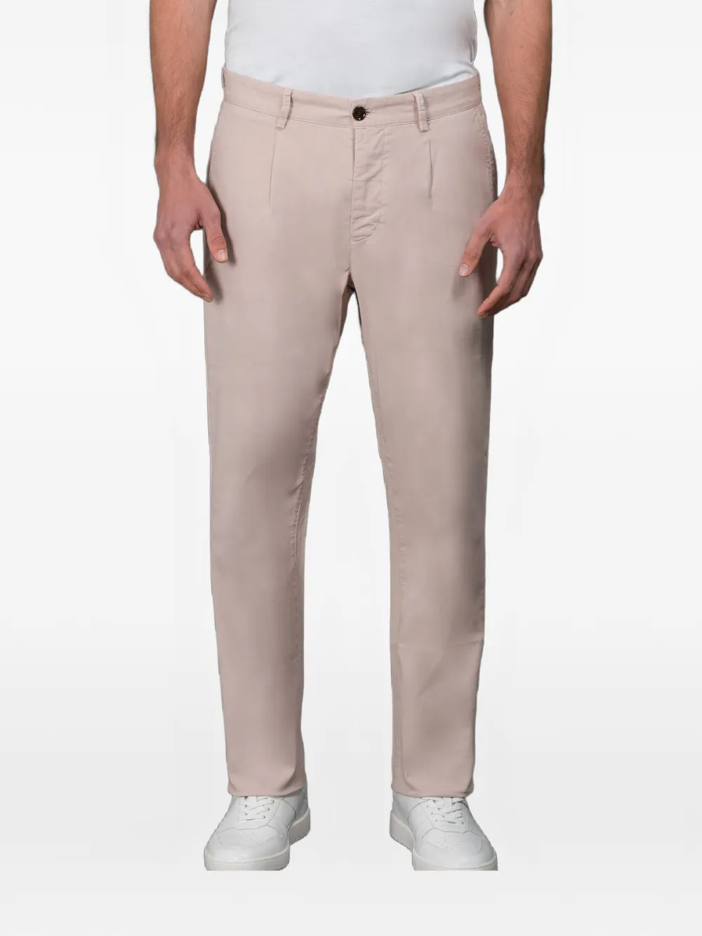 Moorer Solomon Straight-leg Trousers In Pink