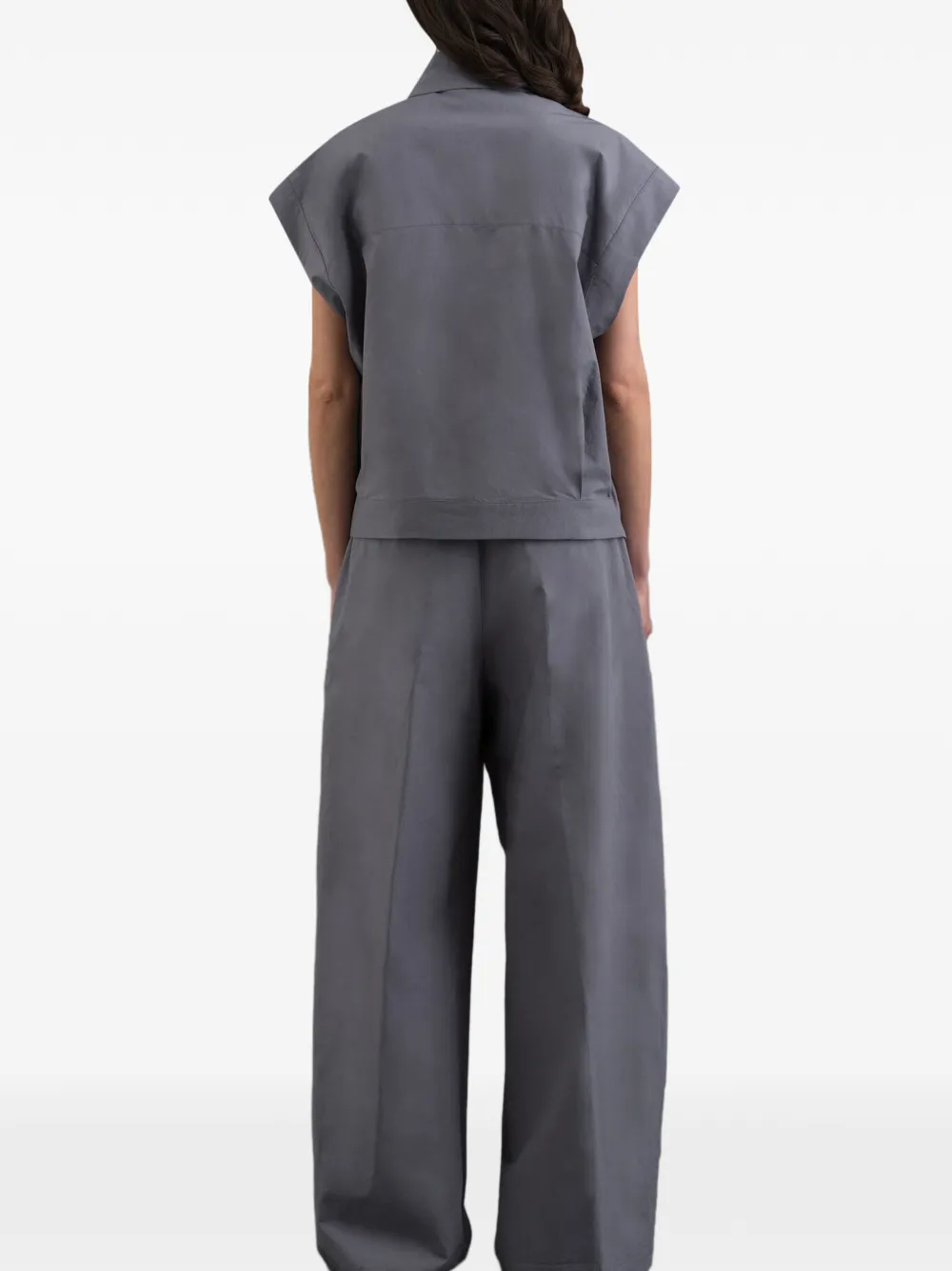  Moorer Camisa Jessy Sin Mangas - Azul 