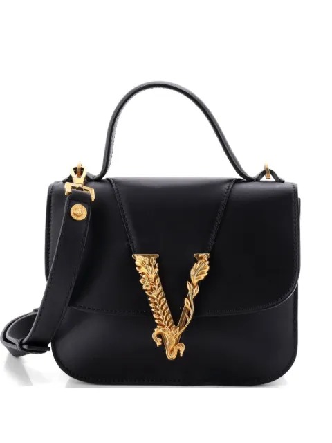 Versace Pre-Owned Kleine VSling Schultertasche aus Leder
